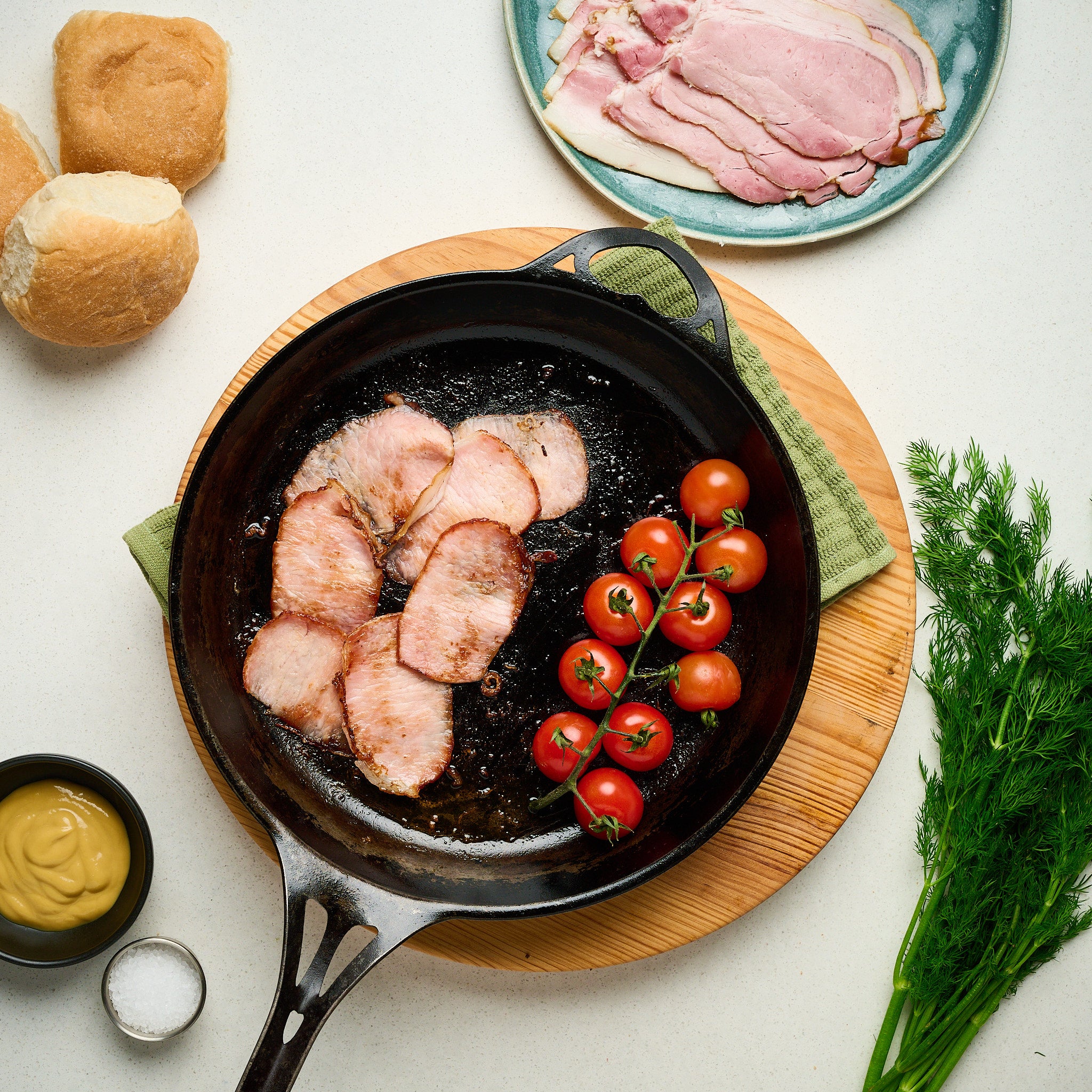 Natural Short Cut Bacon Slab 1kg