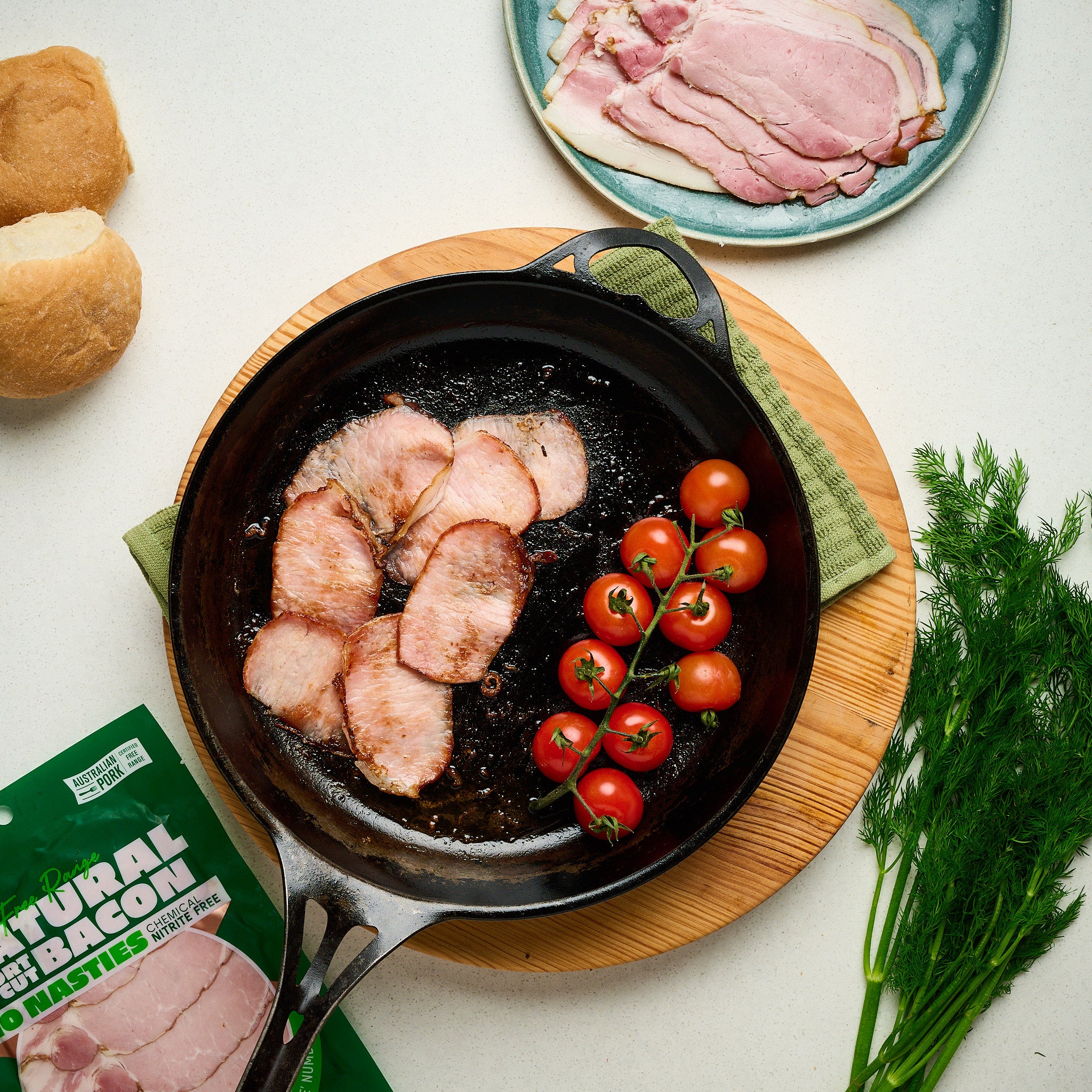 Bulk Natural Short Bacon Sliced 2kg
