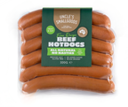 Natural Beef Hot Dogs 320g - 6 Pack