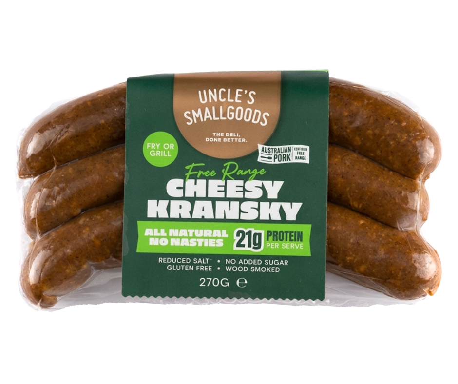 Natural Cheesy Kransky 270g - 3 Pack