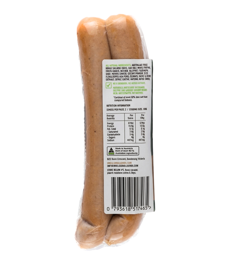 Natural Chicken Kabana 200g - 2 Pack