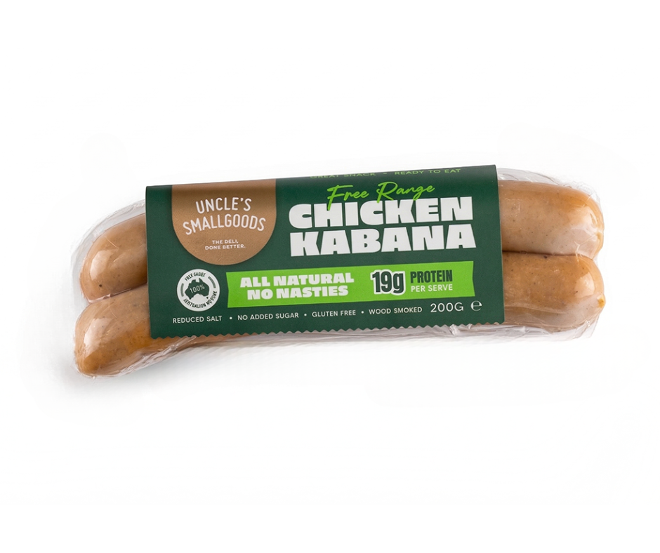 Natural Chicken Kabana 200g - 2 Pack