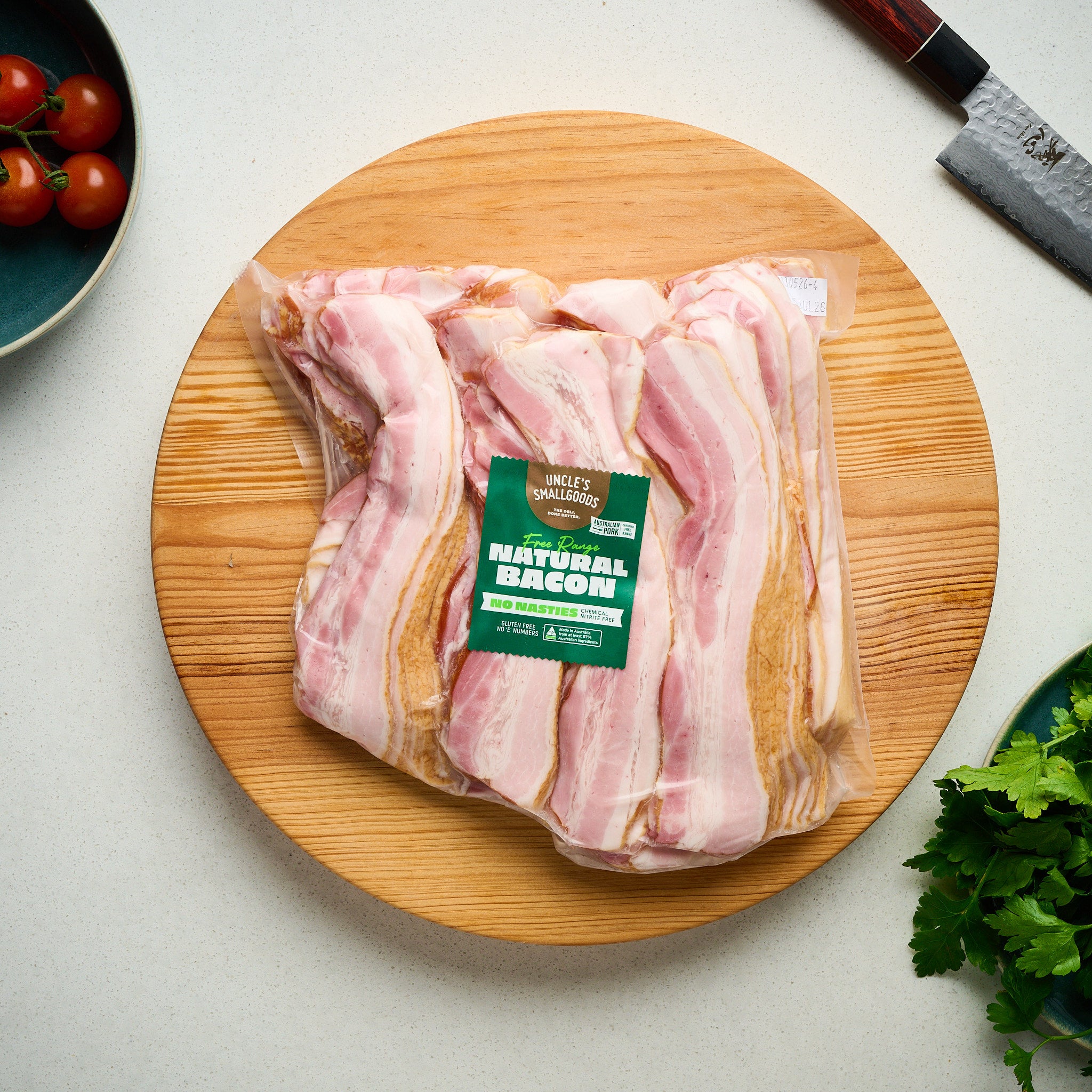 Bulk Natural Streaky Bacon Sliced 2kg