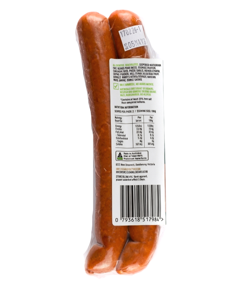 Natural Pork Kabana 200g - 2 Pack