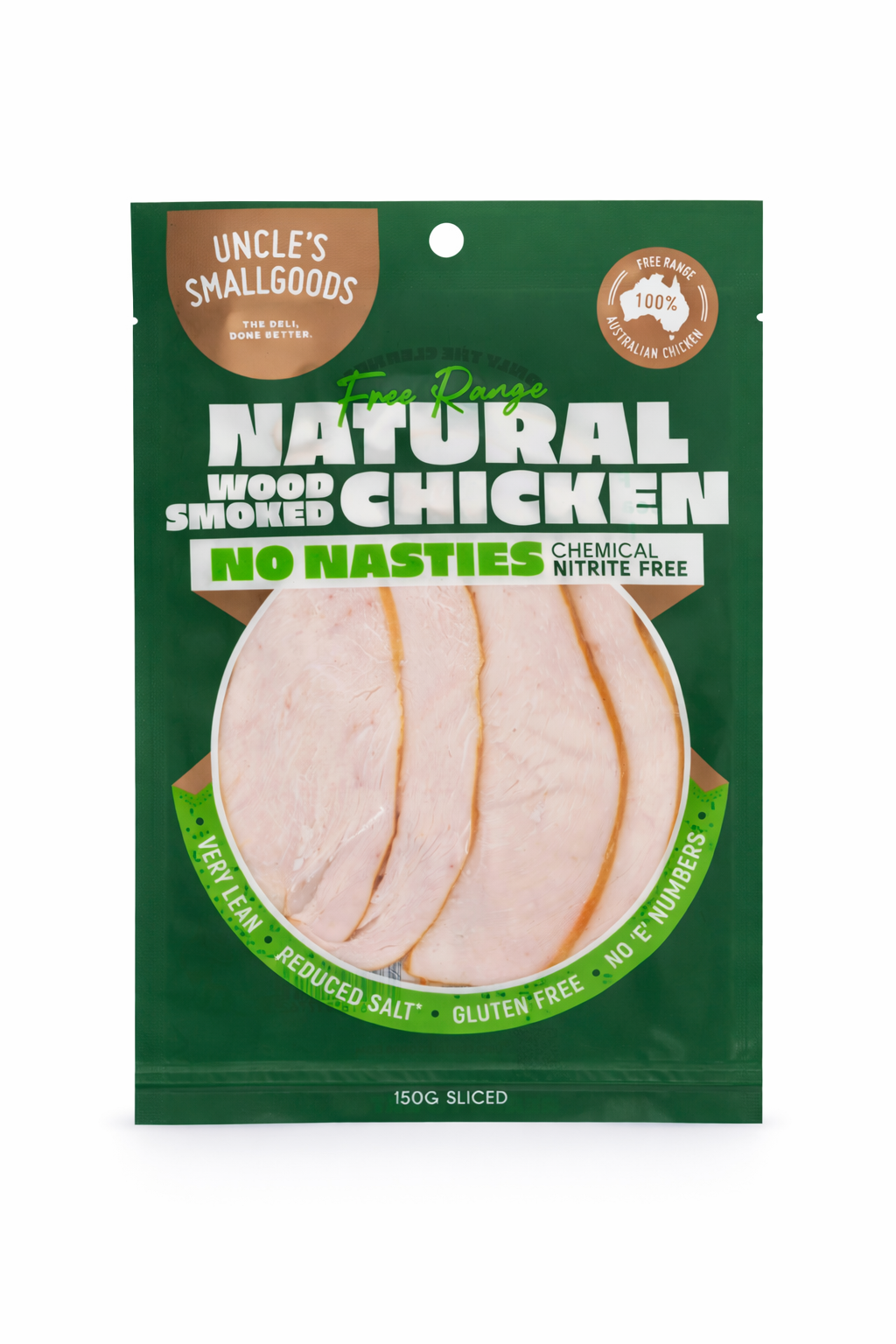 Natural Wood Smoked Chicken Sliced 150g