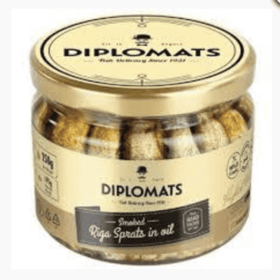 Diplomats Smoked Sprats in Oil - 175g