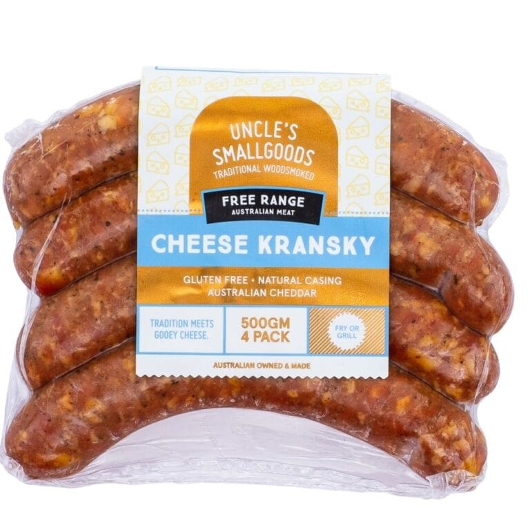 Cheese Kransky 370g 3 pack Uncles Smallgoods