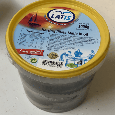 Latis herring fillets in oil - 1kg