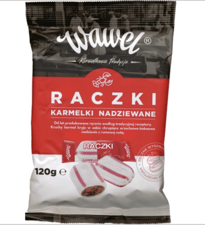 Wawel Raczki Lobster Tail Candy - 120g Bag