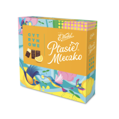 E.Wedel Ptasie Mleczko Vanilla Lemon - Choc covered marshmallow - 380g