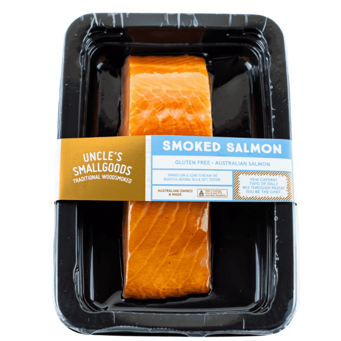 (AU TAS) Smoked Salmon portion - 150 to 200g