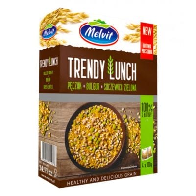 Melvit Trendy lunch mix of pearl barley, bulgur, green lentils 4x100g