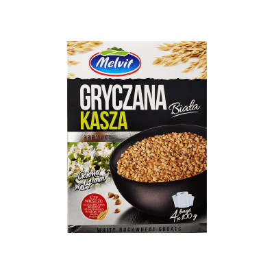 Melvit Roasted Buckwheat Groats Gryczana Kasza 4X100g sachets