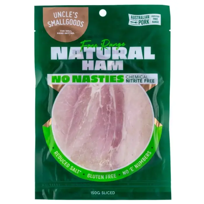 Natural Nitrite-Free Ham 150g sliced