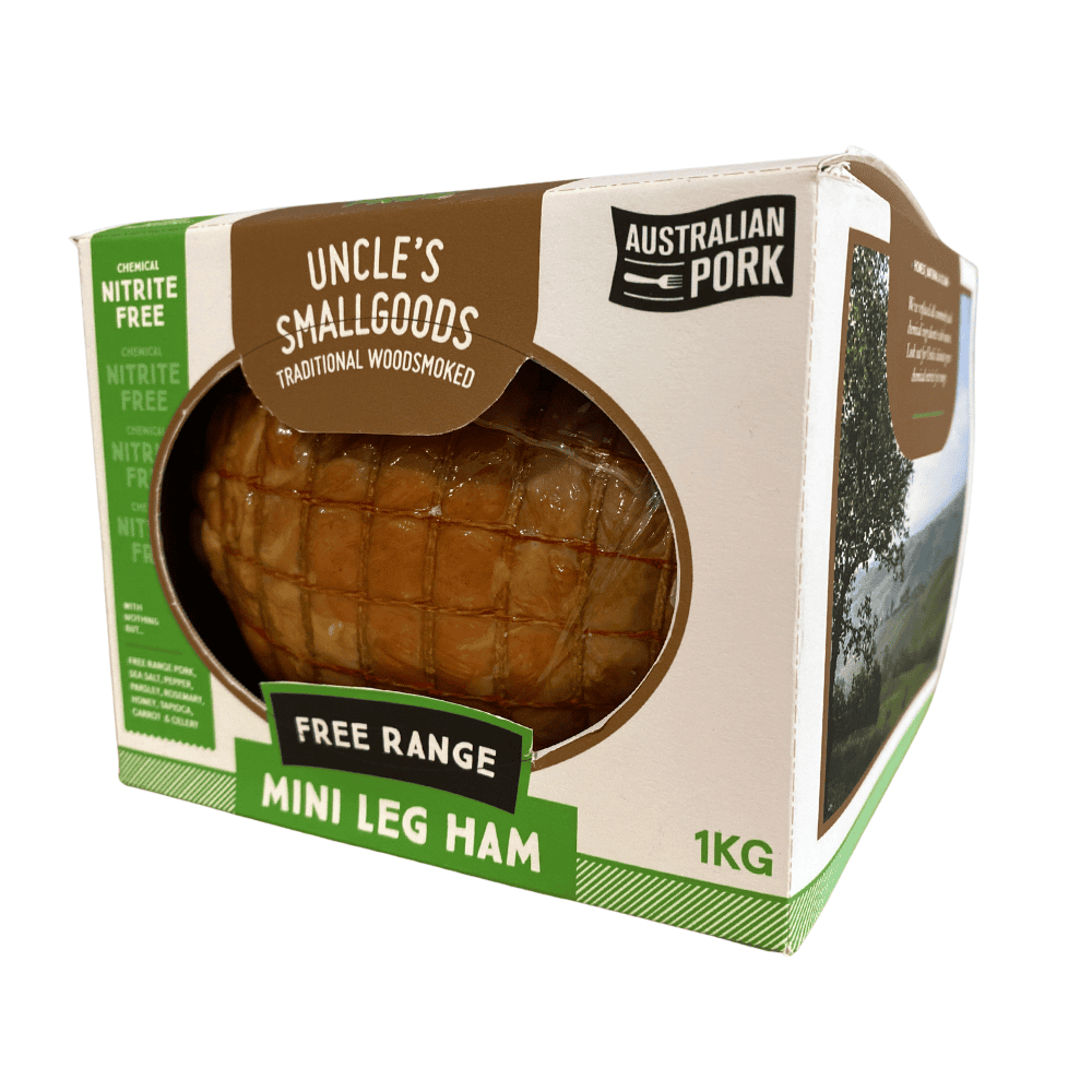 Nitrite Free Gift Box Nugget Ham (1kg) Uncles Smallgoods