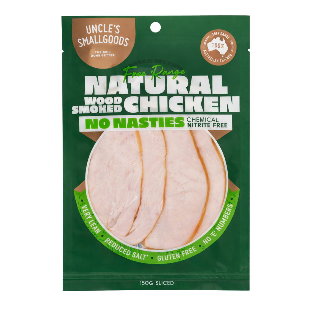 Natural Wood Smoked Chicken Sliced - 150g