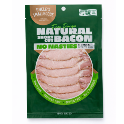 Natural Short Cut Bacon 150g Sliced