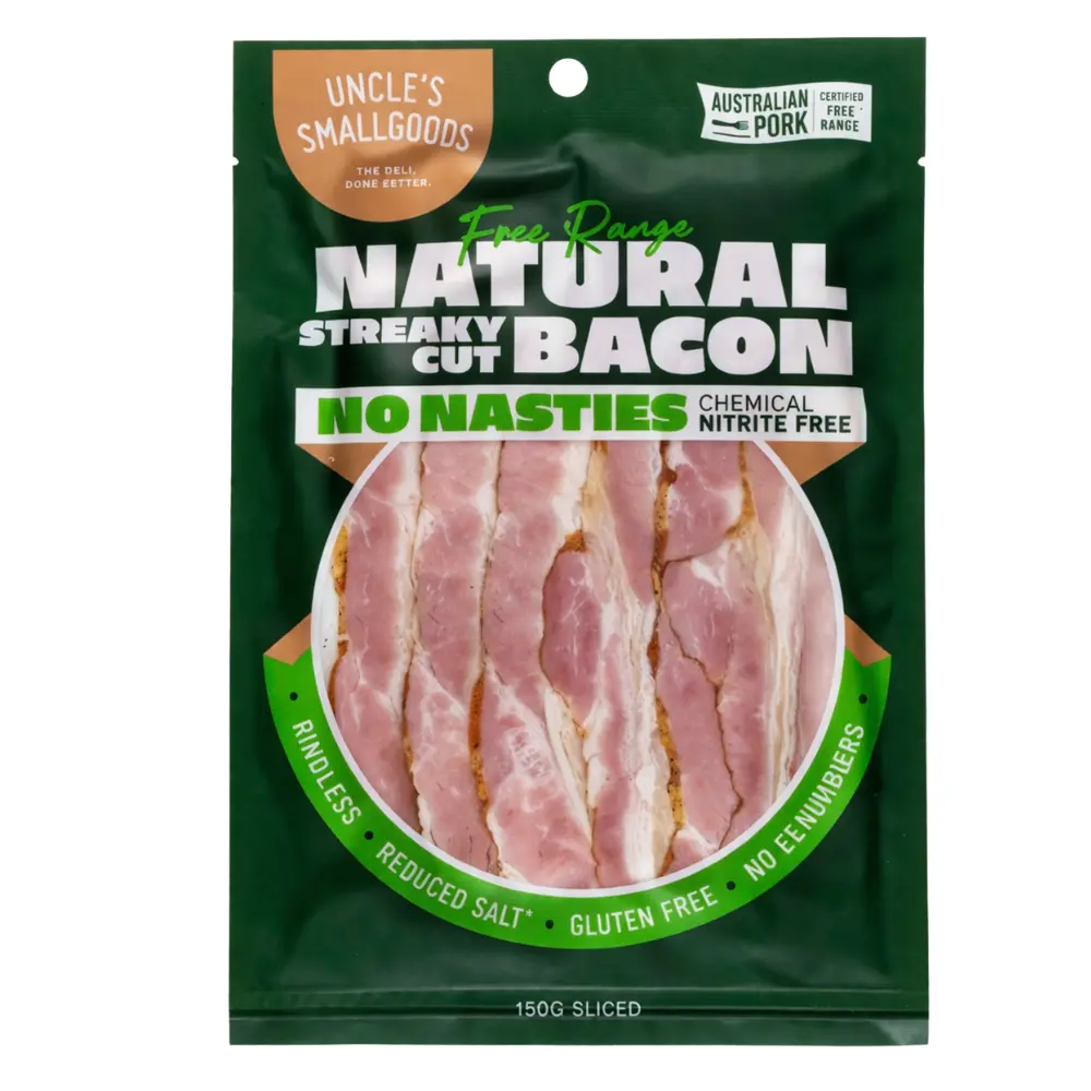 Natural Streaky Bacon 150g Sliced